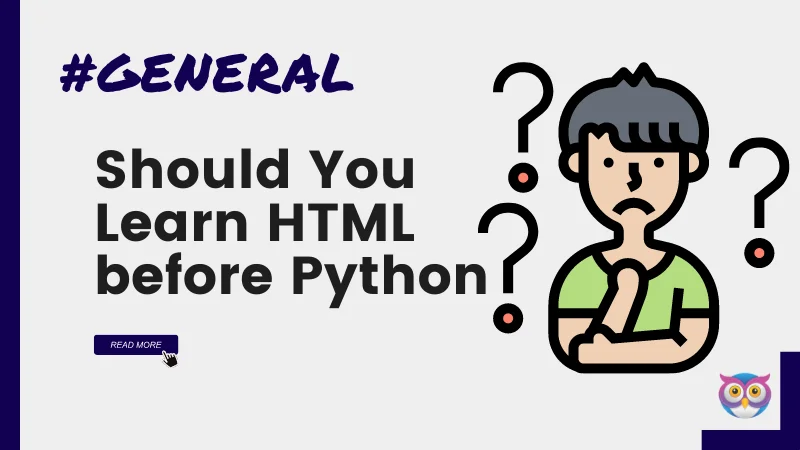 Learn HTML before Python